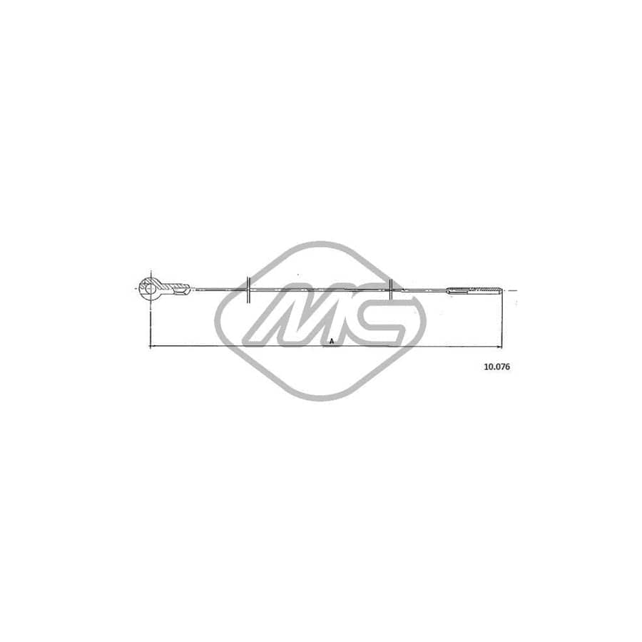 Metalcaucho 83804 Throttle Cable for VW TRANSPORTER