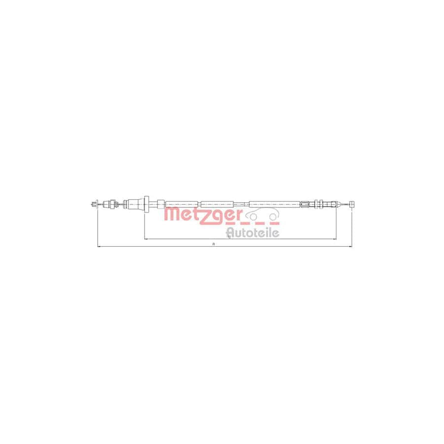 METZGER 10.0102 Throttle Cable