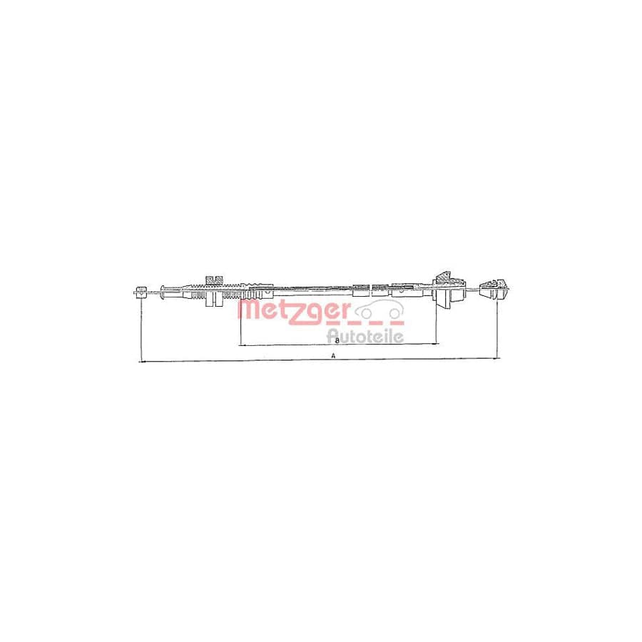 METZGER 10.0152 Throttle Cable for FORD Fiesta Mk3 Hatchback (GFJ)