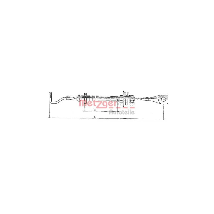 METZGER 10.090 Throttle Cable