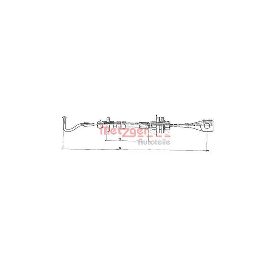 METZGER 10.090 Throttle Cable