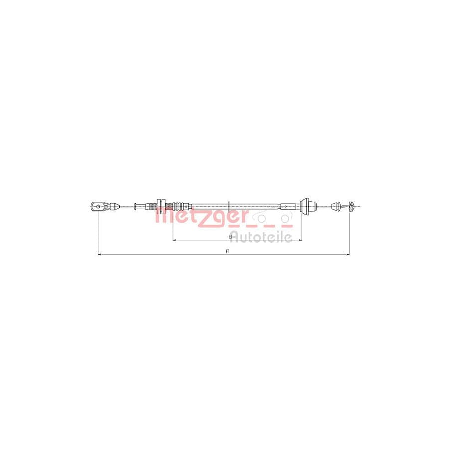 METZGER 11.0181 Throttle Cable for FORD MONDEO