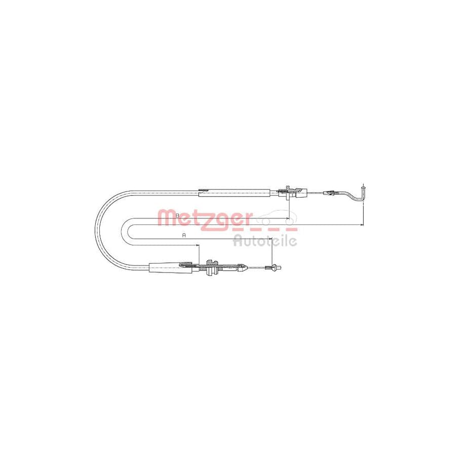 METZGER 11.0636 Throttle Cable for VW TRANSPORTER