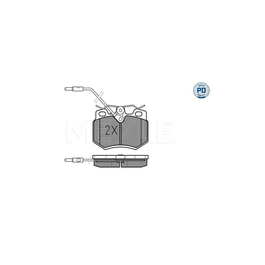 Meyle 025 210 8017/Pd Brake Pad Set