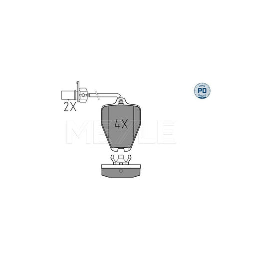 Meyle 025 214 5418/Pd Brake Pad Set