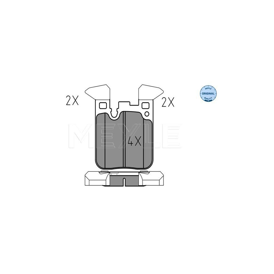 Meyle 025 250 2916 Brake Pad Set