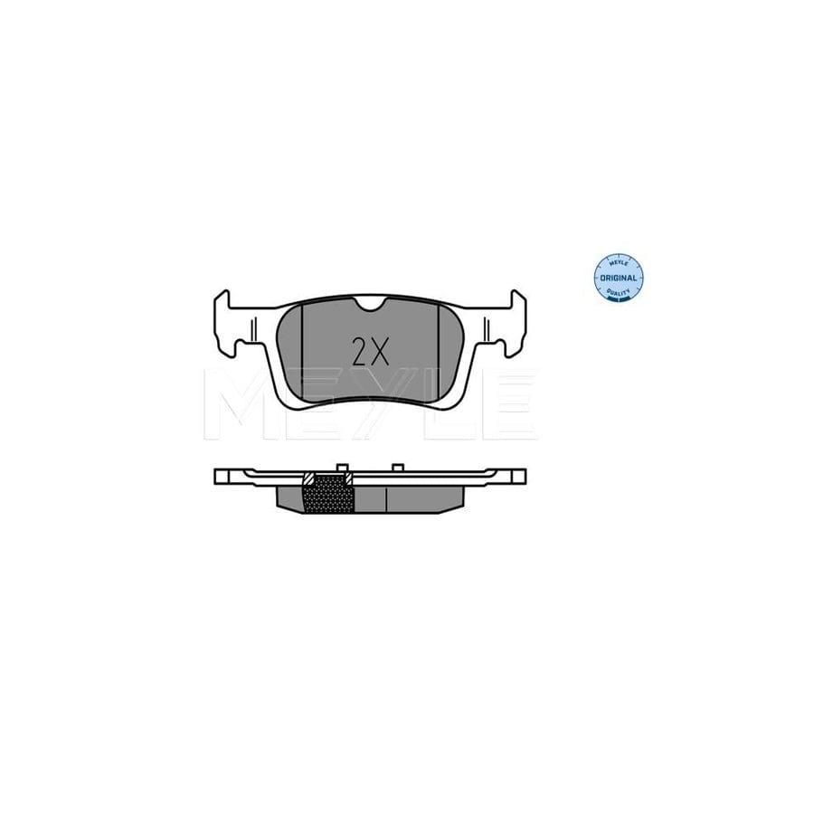 Meyle 025 258 4116 Brake Pad Set For Peugeot 308