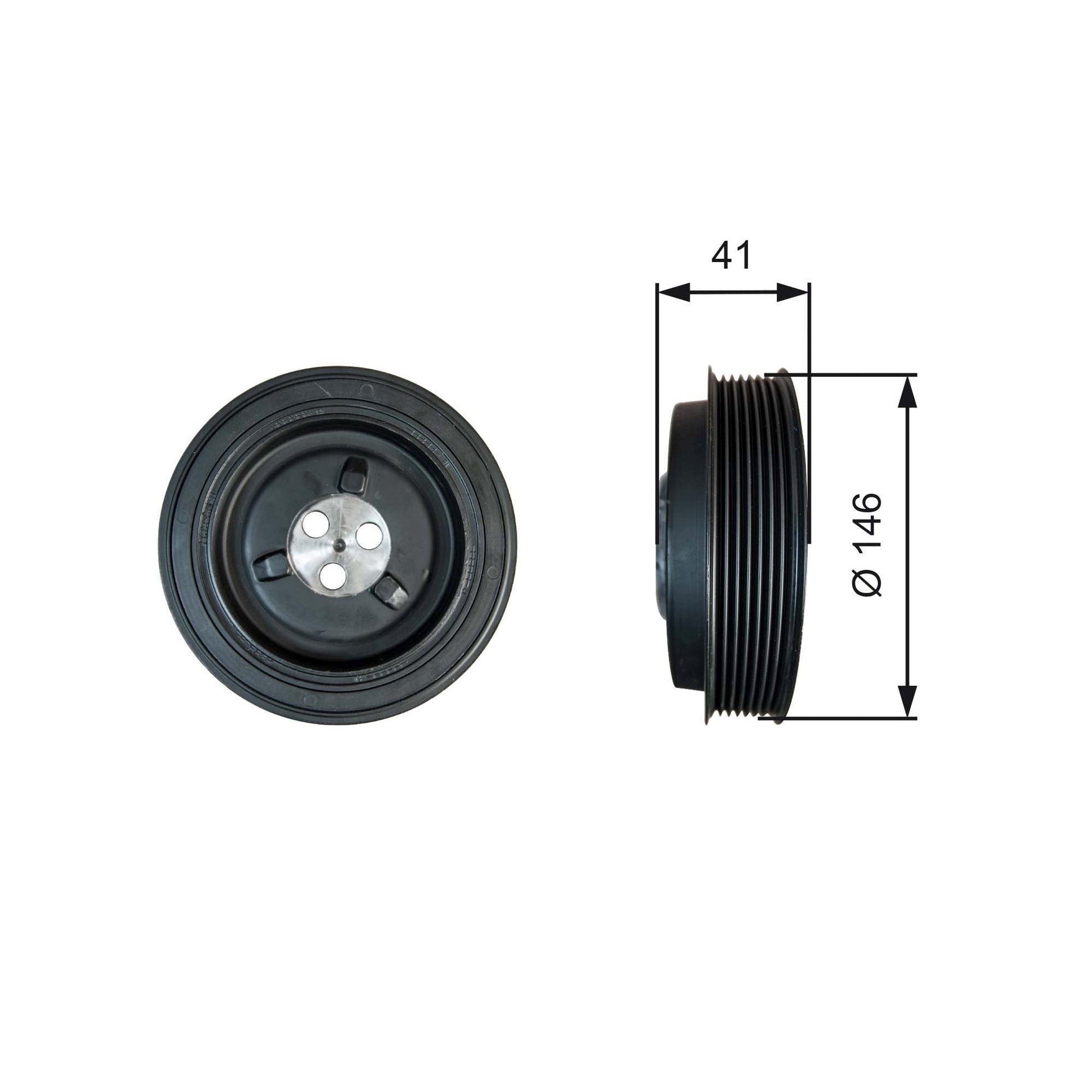 GATES GATTVD1134 Crankshaft Belt Pulley