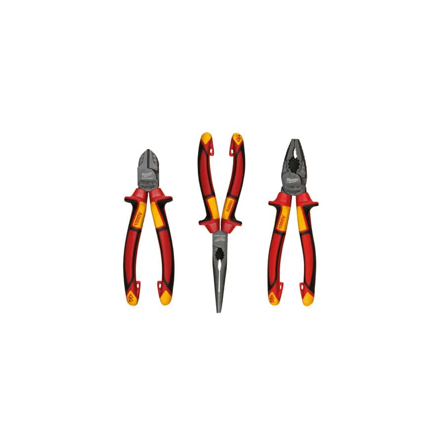 Milwaukee Hand Tools MHT932464575 VDE Pliers Set, 3 Piece