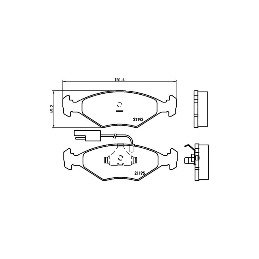 Mintex Mdb1430 Brake Pad Set