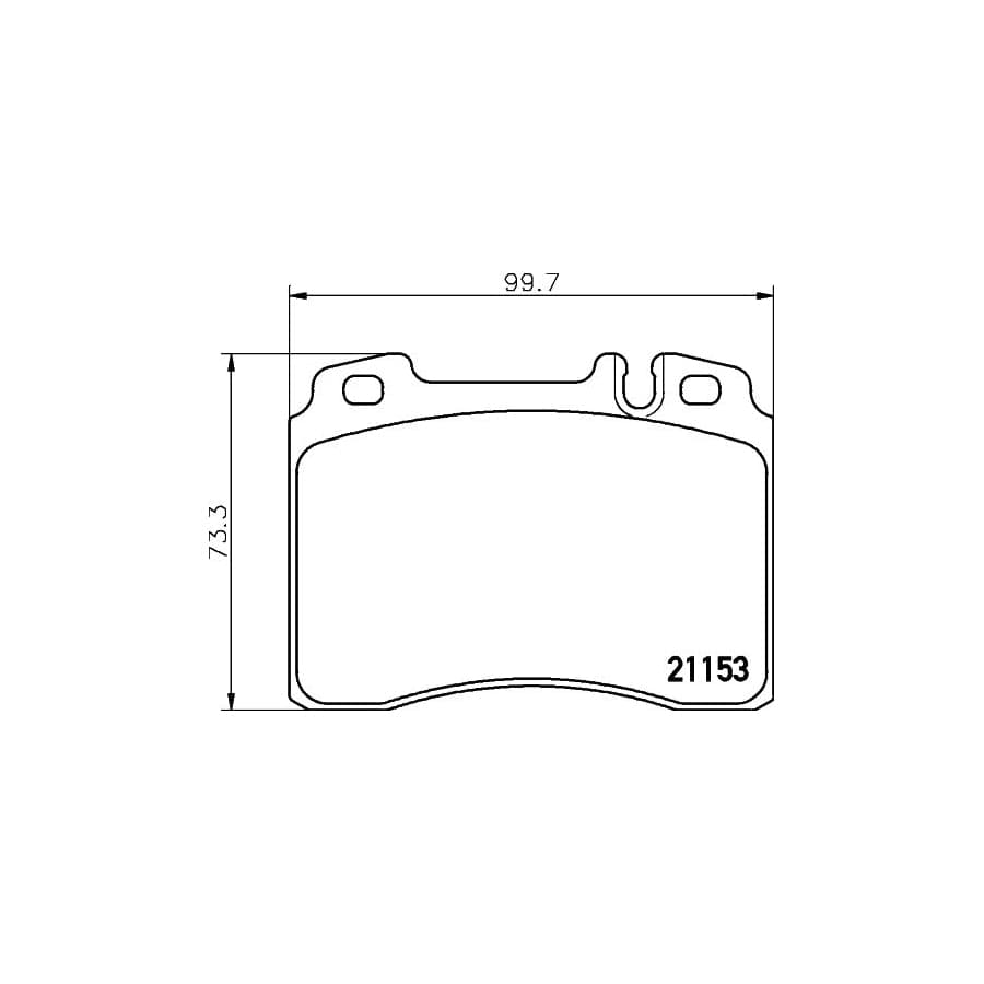 Mintex Mdb1503 Brake Pad Set