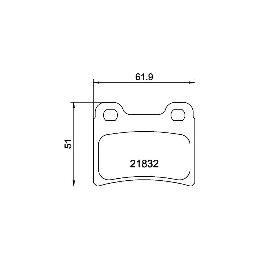 Mintex Mdb1554 Brake Pad Set