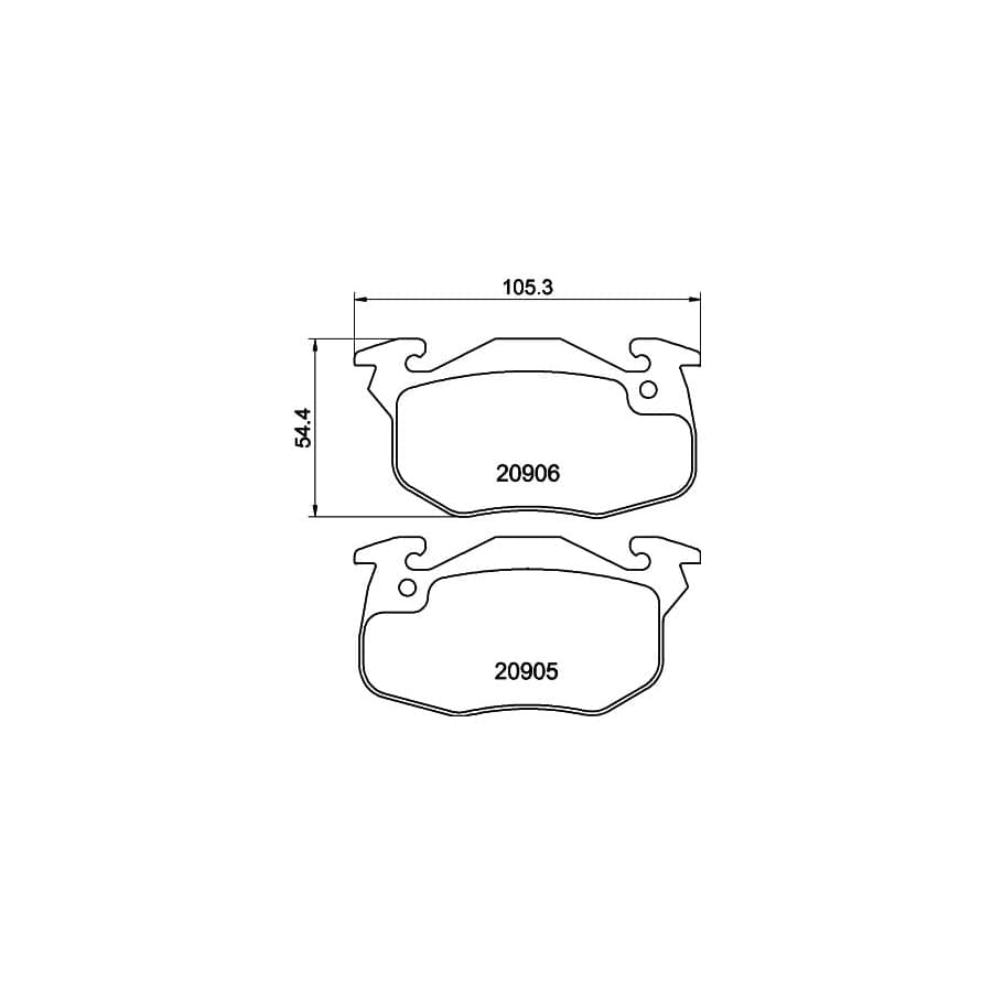 Mintex Mdb1807 Brake Pad Set