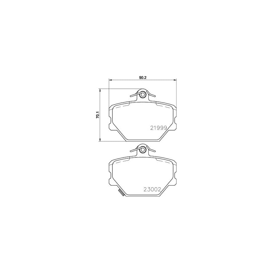 Mintex Mdb2033 Brake Pad Set