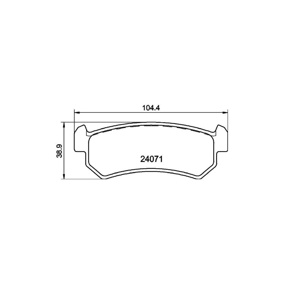 Mintex Mdb2611 Brake Pad Set