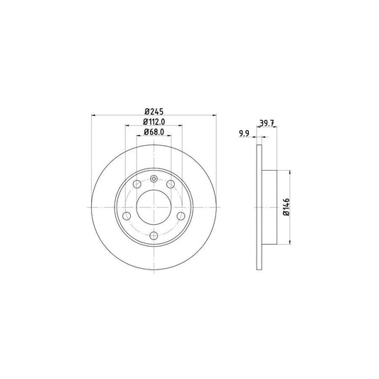 Mintex Mdc1523C Brake Disc
