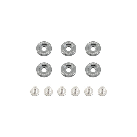 Mishimoto MMFW-LG-6GM Large Fender Washer Kit (6pcs) - Gunmetal