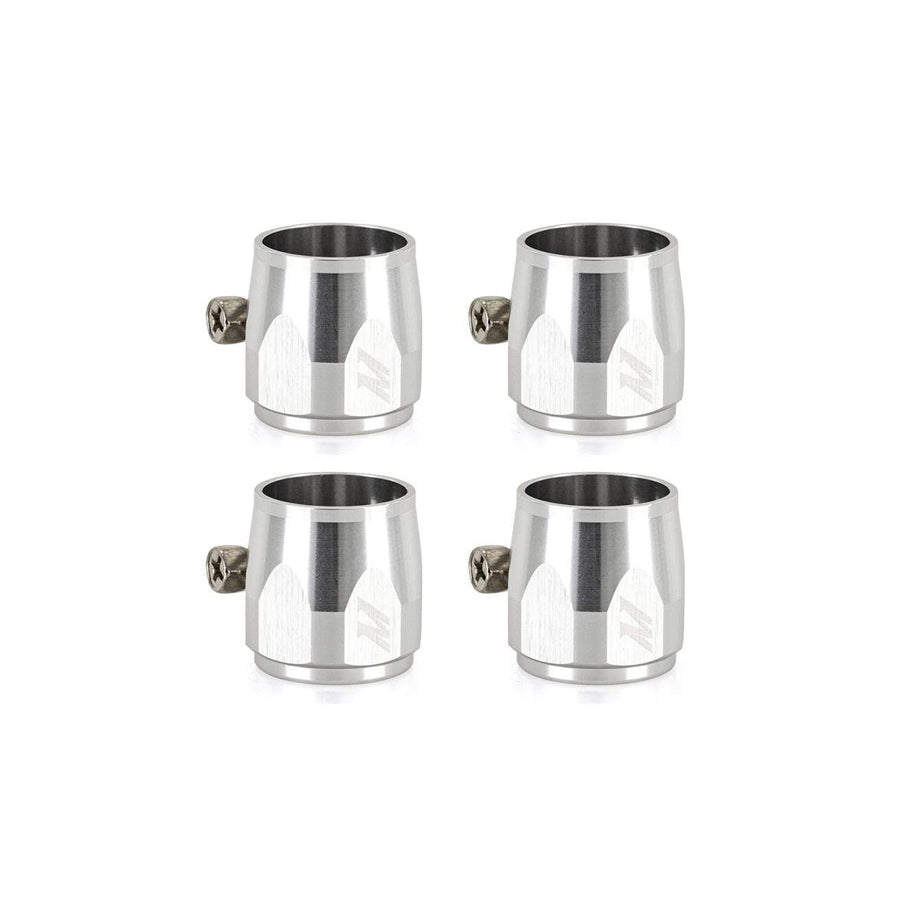 Mishimoto MMHXF-08-4-SL Aluminum -8AN Hex Finishers - Silver