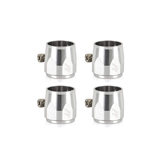 Mishimoto MMHXF-08-4-SL Aluminum -8AN Hex Finishers - Silver