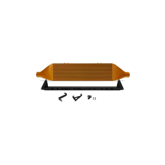 Mishimoto MMINT-STI-08BGD 08-14 Subaru STI Front-Mount Intercooler Kit w/ Black Crash Beam - Gold Core