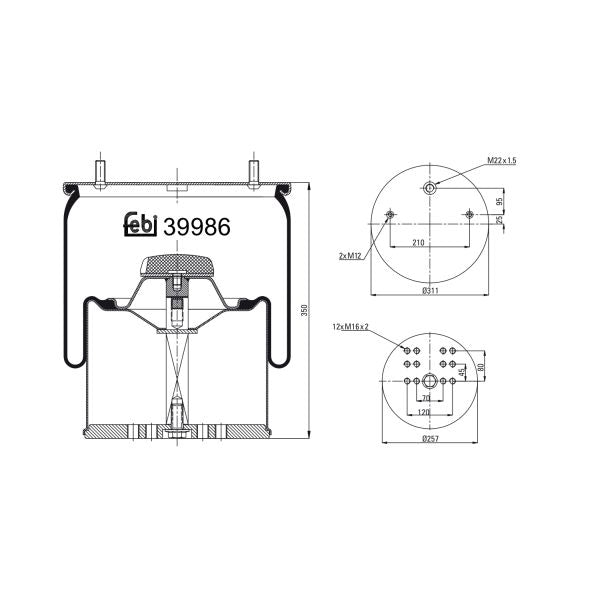 FEBI FE39986 Air Suspension Bellow