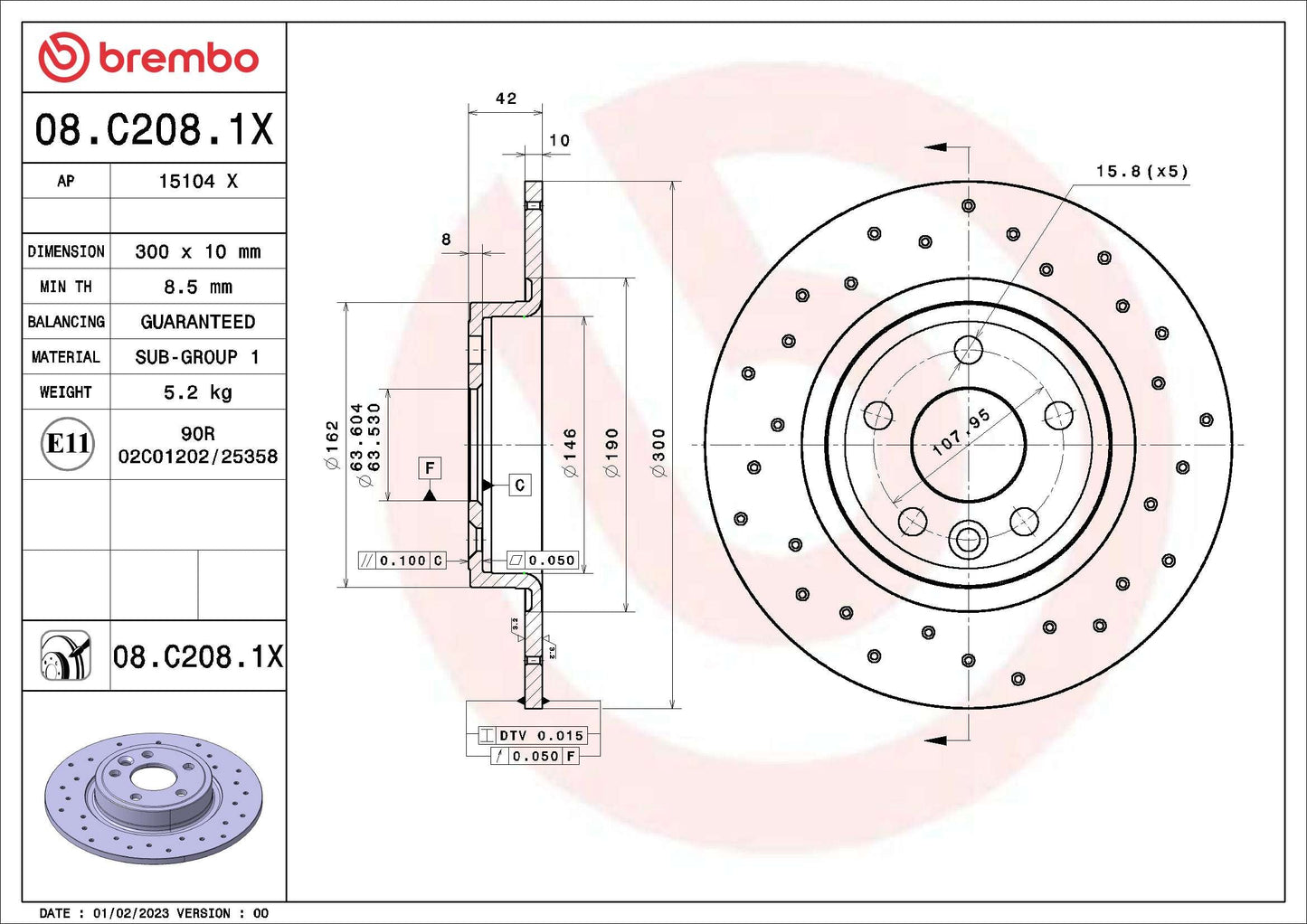 BBP 15482BBP Disc Brake Caliper Repair Kit