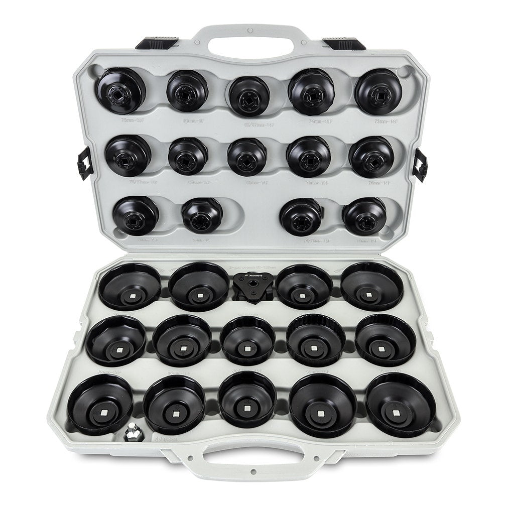Mishimoto MMTL-OF-30 Cup Style Oil Filter Wrench Set, 30 Pieces