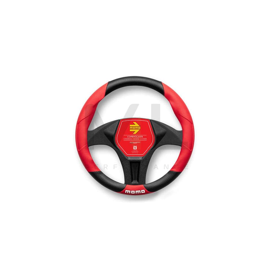 Momo TUNING SWC016BR Steering wheel cover Black/Red, Ø: 38-39cm, PVC