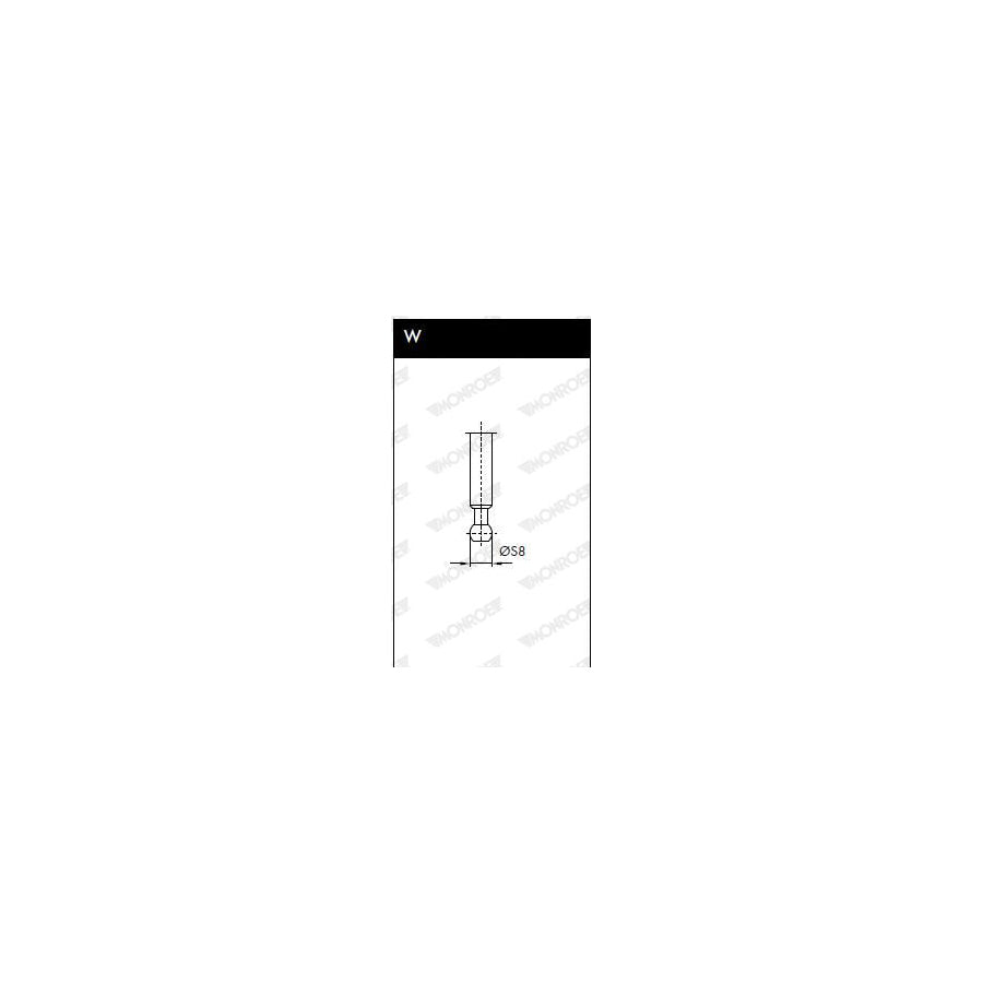 Monroe Ml5609 Tailgate Strut for Citroen CX