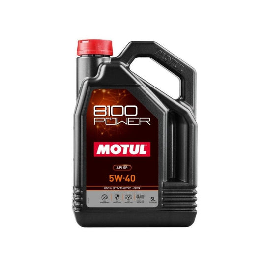 Motul 8100 Power 5w-40 Fully Synthetic Car Engine Oil 5l - ML Performance US