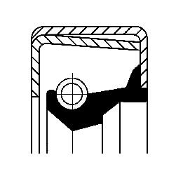 CORTECO CO01003157B Crankshaft Shaft Seal