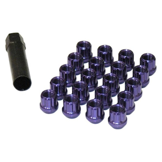 Muteki 31886L Super Tuner Open Wheel Nuts - 12X1.50 / PURPLE