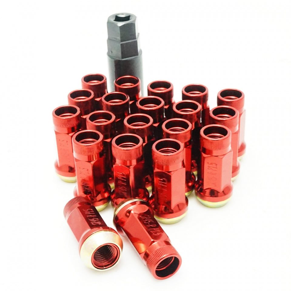 MUTEKI 32935R LUG NUTS KIT SR45R 12X1.25 45MM RED (OPEN END)