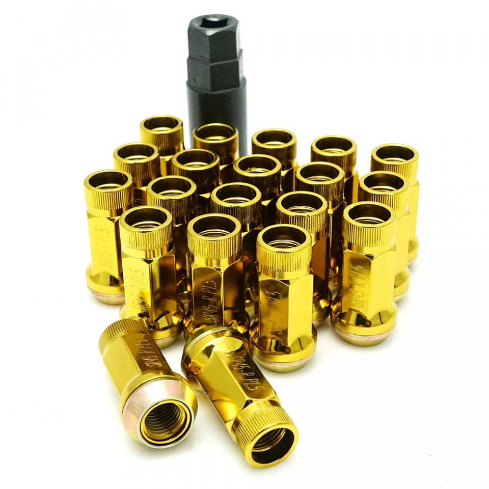 MUTEKI 32936Y LUG NUTS KIT SR45R 12X1.50 45MM YELLOW (OPEN END)