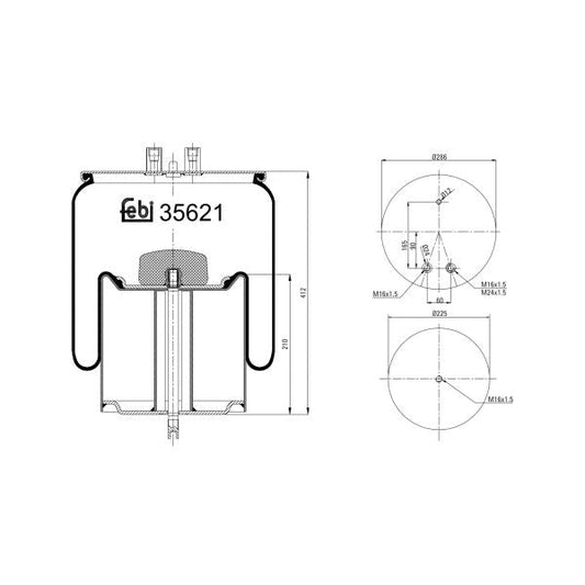 FEBI FE35621 Air Suspension Bellow