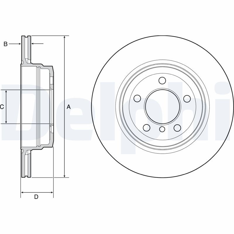 DELPHI BG4937C Brake Disc .