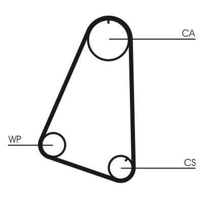 CONTITECH CT504WP1 Water Pump & Timing Belt Kit