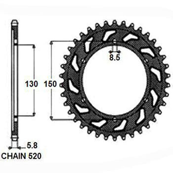 SUNSTAR SUNR1-3592-42 Chain Sprocket