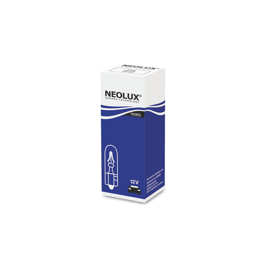 NEOLUX  N286S 12v 1.2w W2x4.6d (286) Single box