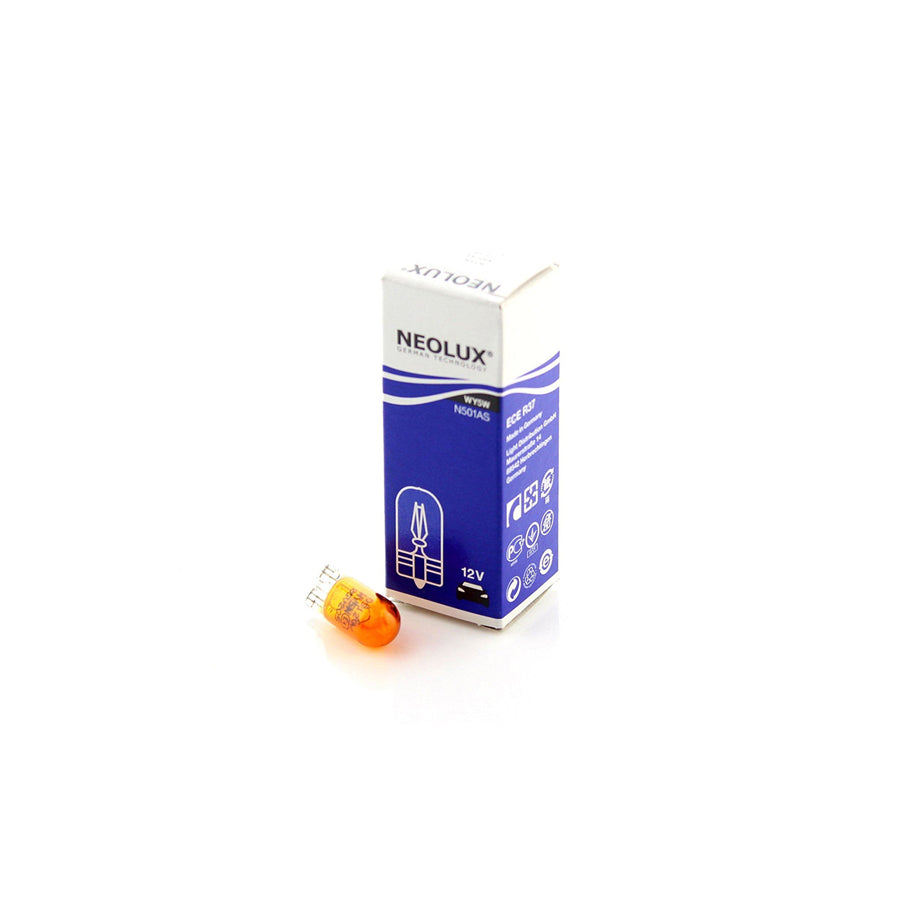 NEOLUX  N501AS 12v 5w amber W2.1x9.5d (501A) Single box