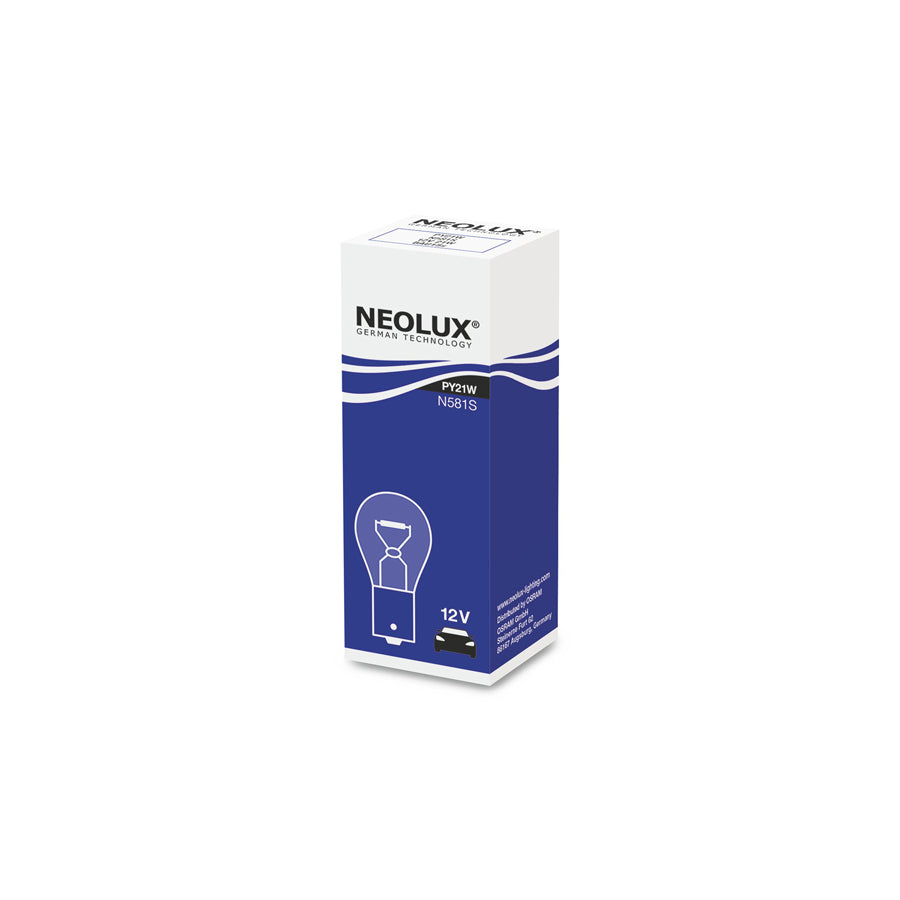 NEOLUX  N581S 12v 21w BAU15s amber (581) Single box