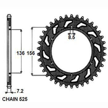 SUNSTAR SUNR1-4628-43 Chain Sprocket
