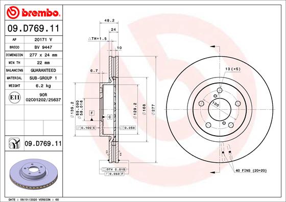 AUGER AUG54534 Disc Brake Caliper Repair Kit