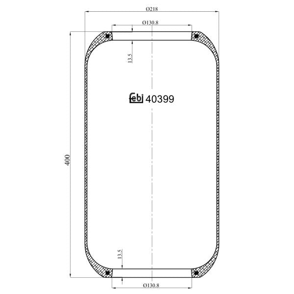 FEBI FE40399 Air Suspension Bellow