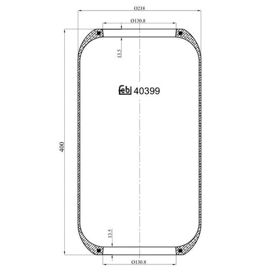 FEBI FE40399 Air Suspension Bellow