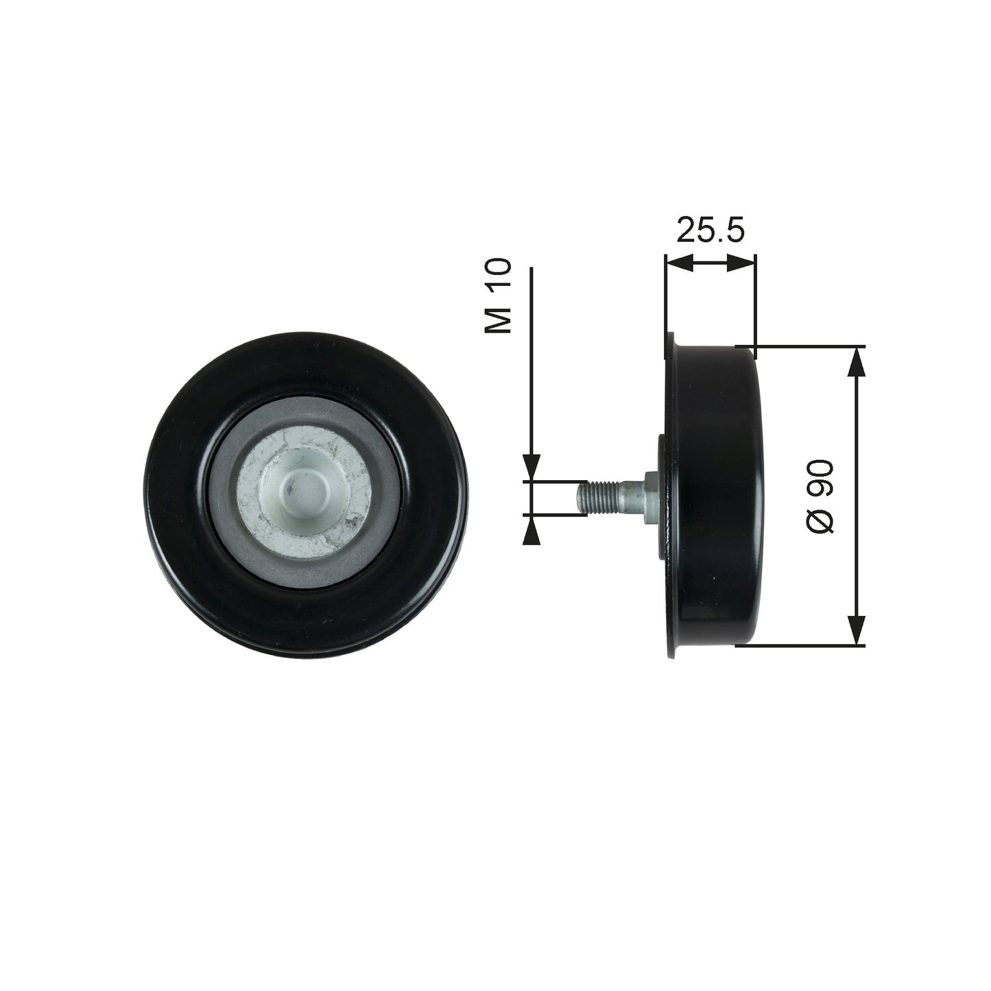 GATES GATT39362 V-Ribbed Belt Tensioner Pulley