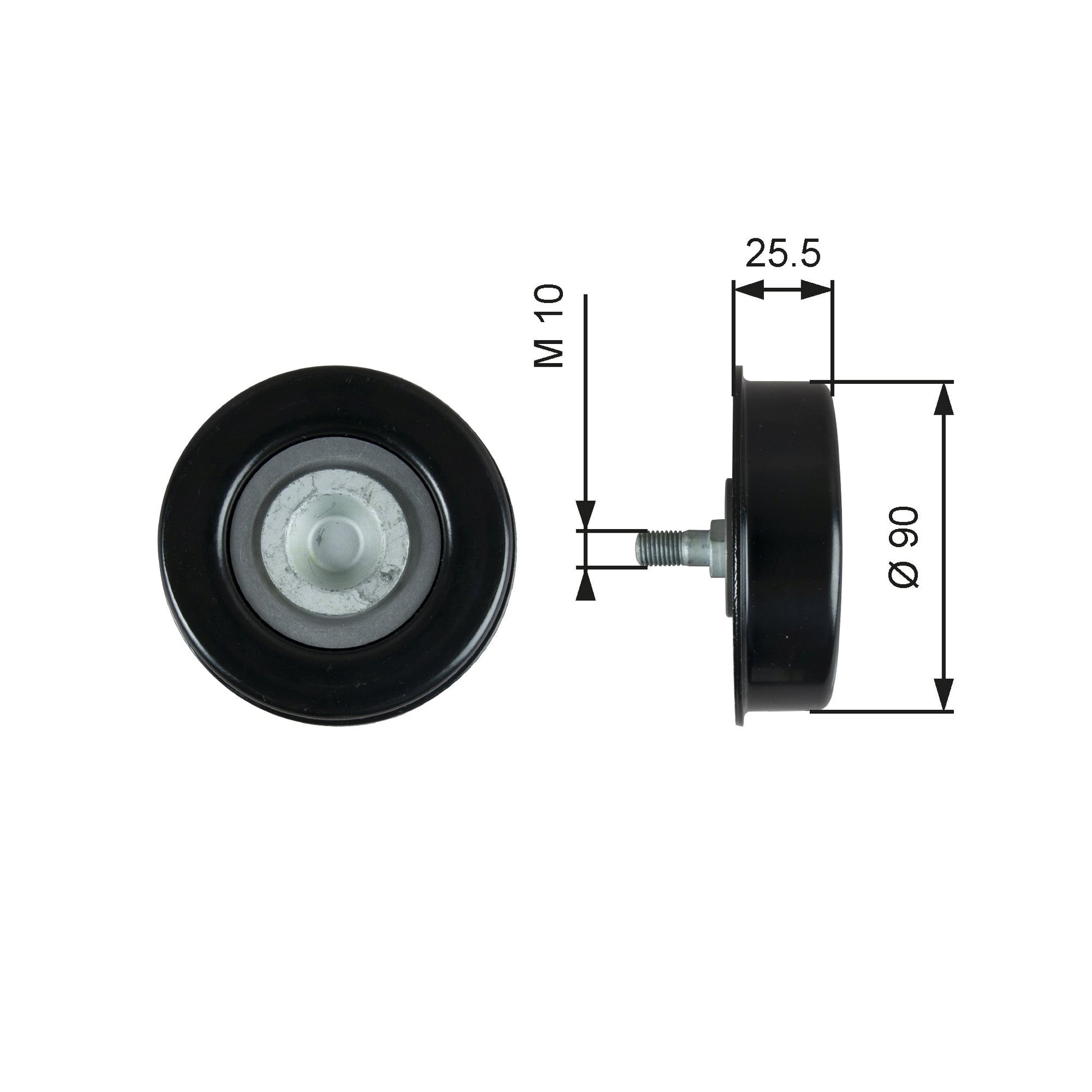 GATES GATT39362 V-Ribbed Belt Tensioner Pulley