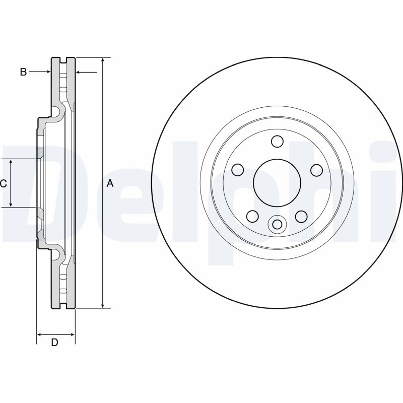 DELPHI BG9177C Brake Disc