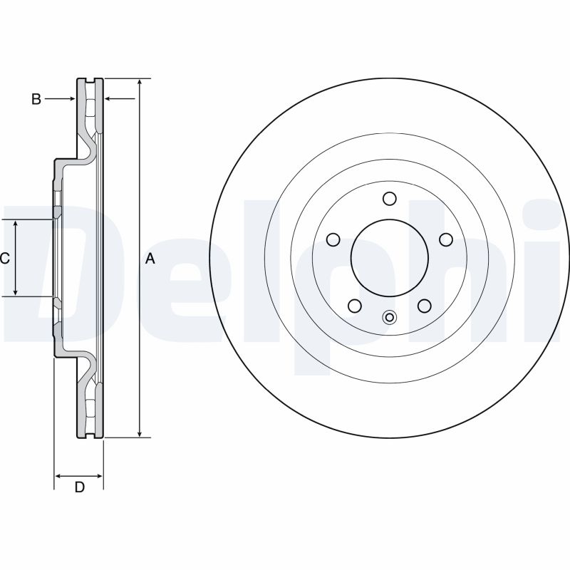DELPHI BG9126C Brake Disc