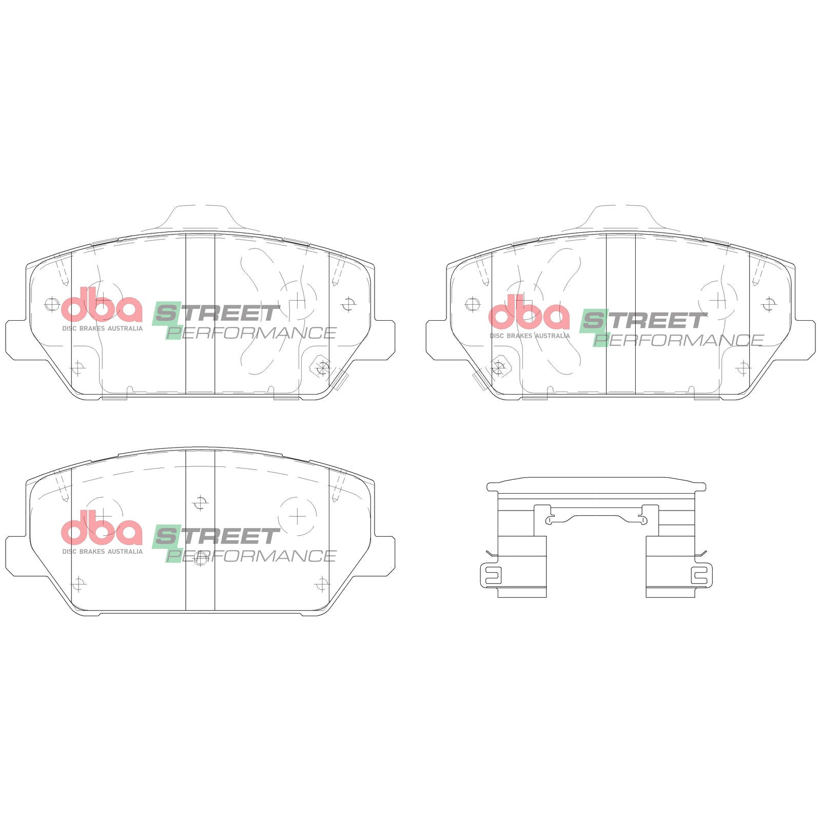 DBA DB15012SP High Performance Brake Pad Set